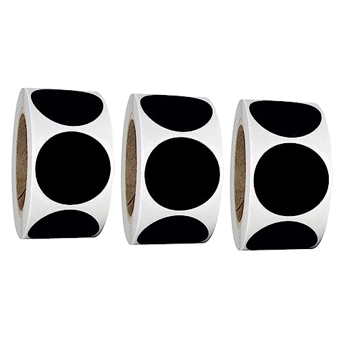 KICHOUSE 3Rollen Wasserdichte Runde Für Haushaltsverpackungen Schwarze Aufkleber Für Konserven Und Gewürzgläser Pro Praktischer Versiegelungsaufkleber KICHOUSE 3Rollen Wasserdichte Runde Für Haushaltsverpackungen Schwarze Aufkleber Für Konserven Und Gewürzgläser Pro Praktischer Versiegelungsaufkleber von KICHOUSE