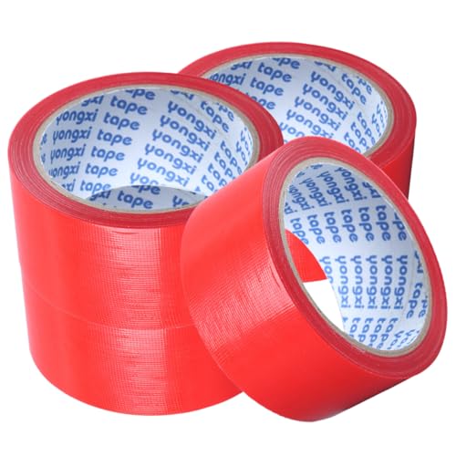 KICHOUSE 4 Rollen Wasserdichtes Gewebeband Pflicht Stoff Bad wasserdichtes Klebeband Beständig Klempnerband selbstklebendes Reparaturklebeband Polyethylen und Gazefaser rot KICHOUSE 4 Rollen Wasserdichtes Gewebeband Pflicht Stoff Bad wasserdichtes Klebeband Beständig Klempnerband selbstklebendes Reparaturklebeband Polyethylen und Gazefaser rot von KICHOUSE
