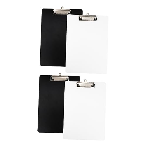 KICHOUSE 4 Stück A4 Board Clip Dateiordner A4-Klemmbrett Planke Klemmbretter Ordner für Bürobedarf Zwischenablage aus Kunststoff Aufbewahrungs-Klemmbrett Plastik von KICHOUSE