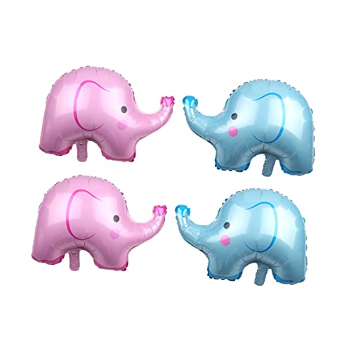 KICHOUSE 4 Stück Elefantenballon Folienballons Partydekorationen mit Tiermotiven -Elefant-Ballon Babyparty-Dekorationen für Mädchen Partyballon Aluminiumfolie KICHOUSE 4 Stück Elefantenballon Folienballons Partydekorationen mit Tiermotiven -Elefant-Ballon Babyparty-Dekorationen für Mädchen Partyballon Aluminiumfolie von KICHOUSE