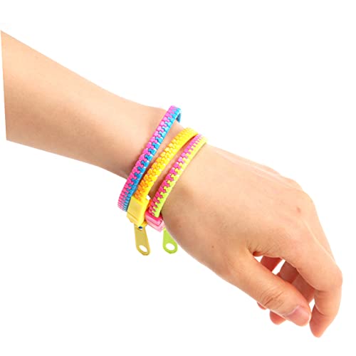 KICHOUSE 4 Stück Mode Zipper Armbänder Freundschaftsarmbänder für Partys Stress Spielzeuge Zufällige Farben als Party Zufällige Farbe von KICHOUSE
