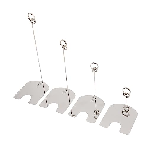 KICHOUSE 4 Stück Notizordner Namensschild Für Den Hochzeitstisch Gold Karte Halter Memo-clip Gruß Hochzeitstischdekoration Platz Stellen Hochzeit Zeichen Ort Eisen Mit Hoher Dichte Silver von KICHOUSE