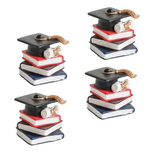 KICHOUSE 4 Stück Teiliges Buchförmiges Kuchenornament aus Hochwertigem Harz Kreative Abschluss und Geburtstagsdekoration für Torten und Langlebig und Detailreich Gestaltet KICHOUSE 4 Stück Teiliges Buchförmiges Kuchenornament aus Hochwertigem Harz Kreative Abschluss und Geburtstagsdekoration für Torten und Langlebig und Detailreich Gestaltet von KICHOUSE