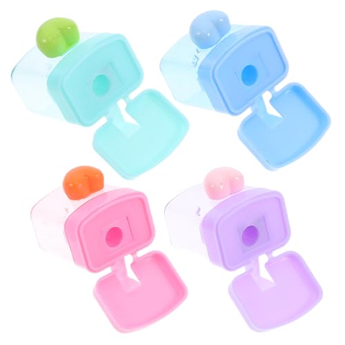 KICHOUSE 4 Teiliges Bleistiftmesser Mit Einem Loch Bürobedarf Klassenzimmer Essentials Hand Bleistiftspitzer Transparenter Bleistiftspitzer Buntstiftspitzer Hand Bleistiftspitzer Aus von KICHOUSE