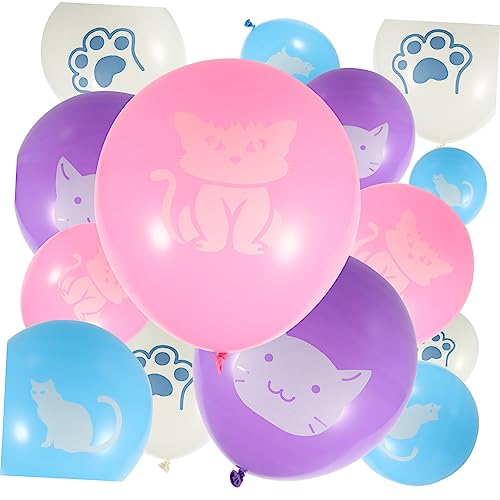 KICHOUSE 40 Stück Ballonanzug retro Party Blau Geburtstagsdekoration Luftballons Dekorationen Und süße Tierballons Ballondekor süße Luftballons Cartoon-Tierballons Emulsion von KICHOUSE