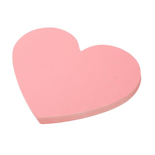 KICHOUSE 40 Stück Herzförmige DIY Notizkarten Pinke Karten für Valentinstag Basteln und Wanddekoration Große Papierherzen für Kreative Botschaften und von KICHOUSE