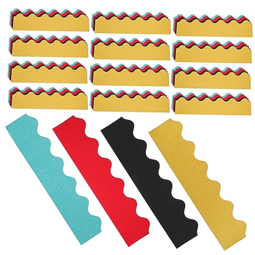 KICHOUSE 40 Stück Randdekorpapier Klassenzimmerdekoration dekorative Anschlagtafeln Grenze bürodeko büro dekoration platzsparend space saver tablez Glitzer-Pinnwandränder Festival-Bordüre KICHOUSE 40 Stück Randdekorpapier Klassenzimmerdekoration dekorative Anschlagtafeln Grenze bürodeko büro dekoration platzsparend space saver tablez Glitzer-Pinnwandränder Festival-Bordüre von KICHOUSE