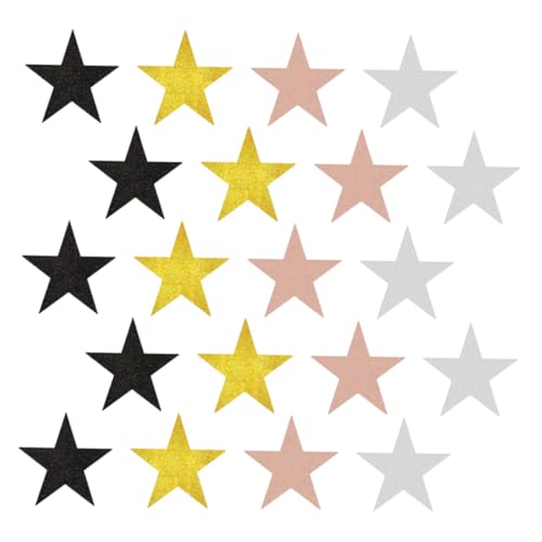KICHOUSE 40Stücke Glitzernde Stern Ausschnitte für Kreative Dekoration Fünfzackige Papiersterne Roségold für Klassenzimmer Pinnwände Hochzeiten KICHOUSE 40Stücke Glitzernde Stern Ausschnitte für Kreative Dekoration Fünfzackige Papiersterne Roségold für Klassenzimmer Pinnwände Hochzeiten von KICHOUSE