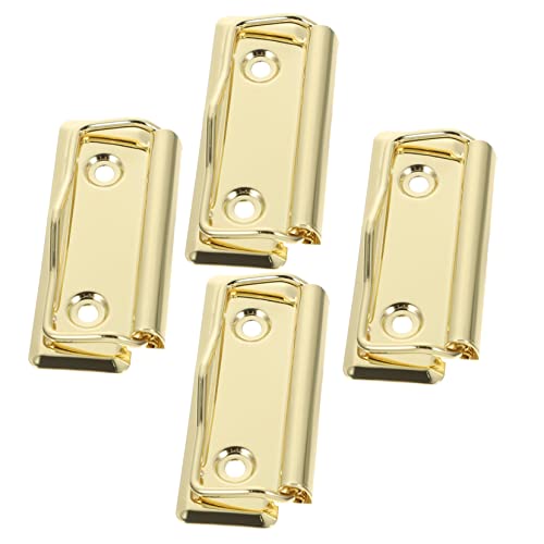 KICHOUSE 4Stücke Metall Clip Board Clips Praktische Zwischenablage Klammern für Büro Schule Organisieren von Dokumenten Rechnungen und Notizen Design von KICHOUSE