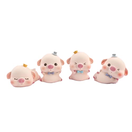 KICHOUSE 4Stücke Teiliges Cartoon Kuchen Dekorationsset Kreative Harzfiguren Für Kindergeburtstage Vielseitig Einsetzbar Wohnaccessoire von KICHOUSE