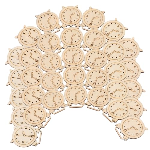 KICHOUSE 5 Packungen Unvollendete Holzscheiben für DIY Uhren Bemalbare Holzschnittformen für Kreative Bastelprojekte für Persönliche KICHOUSE 5 Packungen Unvollendete Holzscheiben für DIY Uhren Bemalbare Holzschnittformen für Kreative Bastelprojekte für Persönliche von KICHOUSE