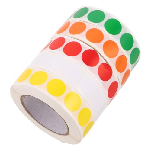 KICHOUSE 5 Rollen Kleine Runde Selbstklebende Punkte Bunte Etiketten für DIY Beschriftungen und Organisation Starke Klebeetiketten zur Effizienten Verwaltung von Dokumenten und KICHOUSE 5 Rollen Kleine Runde Selbstklebende Punkte Bunte Etiketten für DIY Beschriftungen und Organisation Starke Klebeetiketten zur Effizienten Verwaltung von Dokumenten und von KICHOUSE