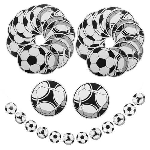 KICHOUSE 5 Sätze Fußballfahne Sportparty Partydekorationen Alles Zum Geburtstag-banner Fußball-cupcake-topper Alles Zum Geburtstag Dekorationen Fußballdekorationen Girlande Papier KICHOUSE 5 Sätze Fußballfahne Sportparty Partydekorationen Alles Zum Geburtstag-banner Fußball-cupcake-topper Alles Zum Geburtstag Dekorationen Fußballdekorationen Girlande Papier von KICHOUSE