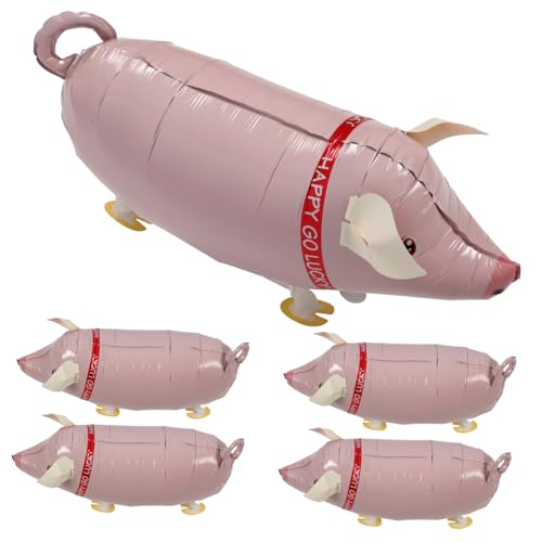 KICHOUSE 5 Stück Ballon Badespielzeug Figur Mini- Prallen Ausgestopft Lamm Schweine Haustier Massenspielzeug Karikatur Schwimmbad Mini-enten Tiere Aluminiumfolie Rosa KICHOUSE 5 Stück Ballon Badespielzeug Figur Mini- Prallen Ausgestopft Lamm Schweine Haustier Massenspielzeug Karikatur Schwimmbad Mini-enten Tiere Aluminiumfolie Rosa von KICHOUSE