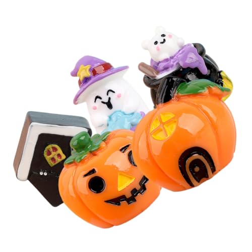KICHOUSE 5 Stück Kürbis Laterne Ornament Miniaturen Halloween-Gartendekoration LED Mikro Tisch Dekorationen glühen Halloween-Figuren Harzdekor Harzfiguren Miniaturfiguren Cartoon-Figur KICHOUSE 5 Stück Kürbis Laterne Ornament Miniaturen Halloween-Gartendekoration LED Mikro Tisch Dekorationen glühen Halloween-Figuren Harzdekor Harzfiguren Miniaturfiguren Cartoon-Figur von KICHOUSE