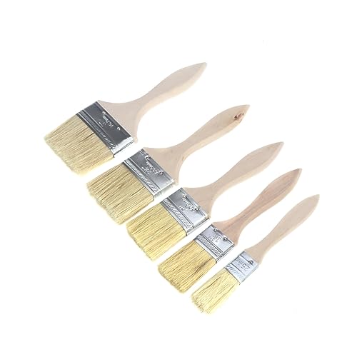 KICHOUSE 5 Stück Pinsel-Set Bürste Für Ups Groß Malen Breiter Pinsel Detailfarbe Wandfarbe Haus Wände Malerei Streichen Natürlich Runde Möbel Künstler KICHOUSE 5 Stück Pinsel-Set Bürste Für Ups Groß Malen Breiter Pinsel Detailfarbe Wandfarbe Haus Wände Malerei Streichen Natürlich Runde Möbel Künstler von KICHOUSE