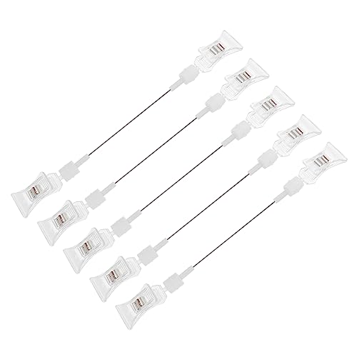 KICHOUSE 5 Stück Preisschildhalter für Transparent Klammern für Preisetiketten für Geschäfte Restaurants Messen Einfach zu Bedienen Langlebig Sicher von KICHOUSE