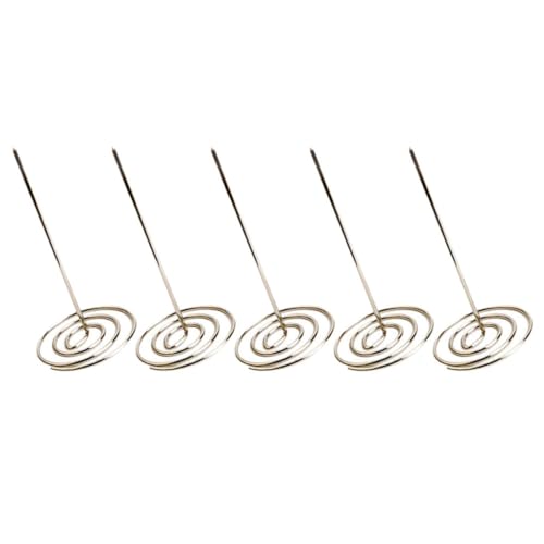KICHOUSE 5 Stück Rechnungseinlage Memo-Halter Spike-Stick Quittungshalter Spike Inhaber Und Quittungsspeicherspitze Halter für Quittungsaufbewahrung Rostfreier Stahl Silver KICHOUSE 5 Stück Rechnungseinlage Memo-Halter Spike-Stick Quittungshalter Spike Inhaber Und Quittungsspeicherspitze Halter für Quittungsaufbewahrung Rostfreier Stahl Silver von KICHOUSE