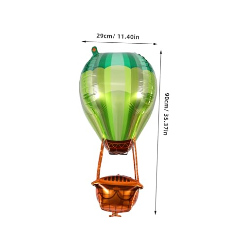 KICHOUSE 5 Stück Teiliges Heißluftballon Aluminiumfolie Ballon Grün Farbverlauf Langlebige Partydekoration für Geburtstag Hochzeit Babyparty und Festliche Anlässe KICHOUSE 5 Stück Teiliges Heißluftballon Aluminiumfolie Ballon Grün Farbverlauf Langlebige Partydekoration für Geburtstag Hochzeit Babyparty und Festliche Anlässe von KICHOUSE