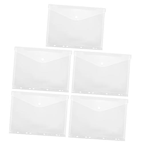 KICHOUSE 5 Stück Wasserdichte Foto und Dokumententaschen Praktische Ordner für Archivierung und Organisation von Unterlagen und Bildern von KICHOUSE