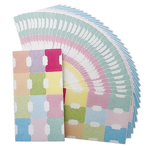 KICHOUSE 50 Blatt Index Etiketten Kleberegister Buch Kleberegister Seitenmarkierungs Register Farbige Etiketten Kleberegister Seitenmarkierungs Farbregister Seitenindex Register von KICHOUSE