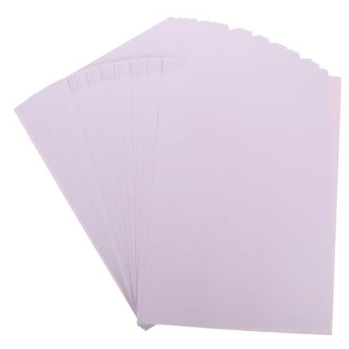 KICHOUSE 50 Blatt Selbstklebendes Druckpapier Aufkleber Namensetiketten Mailing Etikettendruckerpapier Klebeetiketten Drucketiketten Klebrig Adressetiketten Druckbar Für Drucker Violett von KICHOUSE
