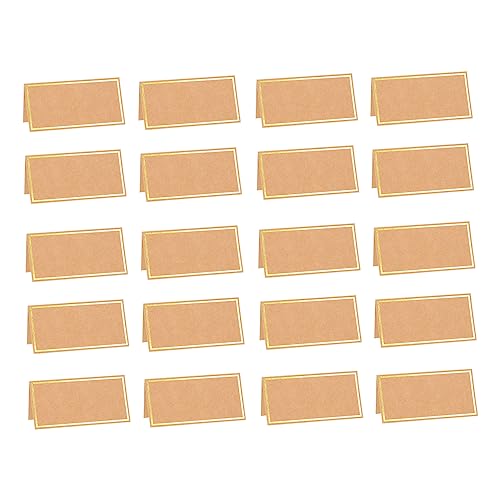 KICHOUSE 50 Stück Bronzing Sitz karte Hochzeitsschilder leer Karten Einladung Hochzeitstischdekoration Und Tischkarte Platzkarte für die Hochzeit Perlenpapier Golden KICHOUSE 50 Stück Bronzing Sitz karte Hochzeitsschilder leer Karten Einladung Hochzeitstischdekoration Und Tischkarte Platzkarte für die Hochzeit Perlenpapier Golden von KICHOUSE