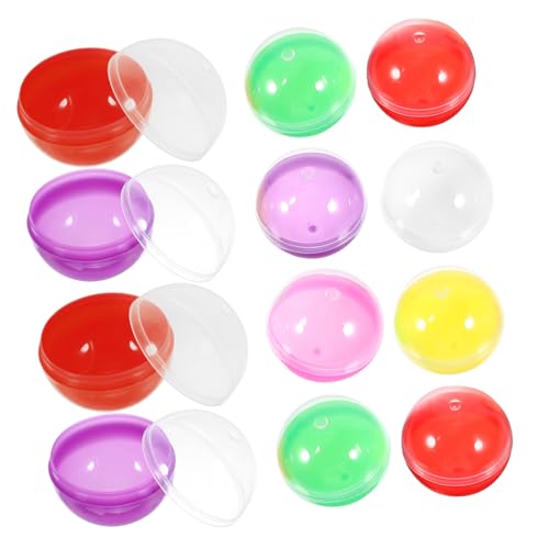 KICHOUSE Befüllbare Plastikbälle 50 Stück Bälle für Kaugummiautomaten Runde Kapseln Aufbewahrungsbehälter für Spielzeug KICHOUSE Befüllbare Plastikbälle 50 Stück Bälle für Kaugummiautomaten Runde Kapseln Aufbewahrungsbehälter für Spielzeug von KICHOUSE