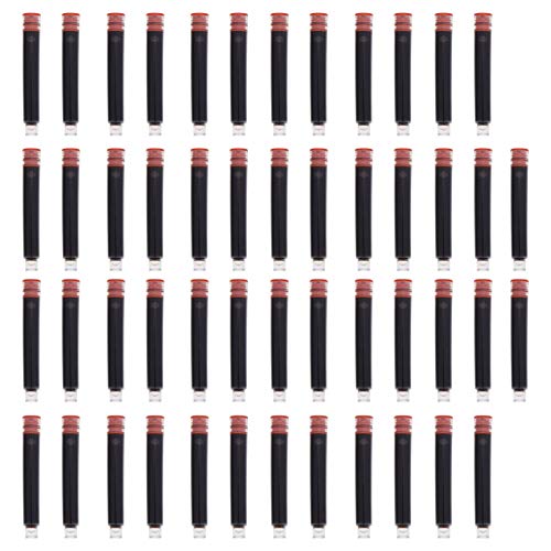 KICHOUSE 50 Stück Farbenfrohe löschbare Tinte Tintenfüllassistent Tintenaufnahme für Füllfederhalter Brunnenstift -Tintenkonverter Tinte füllen Tintenabsorber Plastik Kaffee von KICHOUSE
