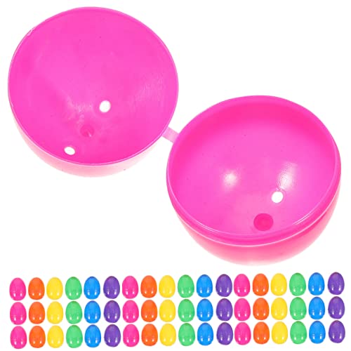 KICHOUSE 50 Stück Osterei Eierkarton Spielzeugeier Befüllbares Ei Eierablage Eier Befüllbar Eier Eierkorb Eier Malen Eierspender Eierfüller Eierbecher Osterdeko Plastik KICHOUSE 50 Stück Osterei Eierkarton Spielzeugeier Befüllbares Ei Eierablage Eier Befüllbar Eier Eierkorb Eier Malen Eierspender Eierfüller Eierbecher Osterdeko Plastik von KICHOUSE
