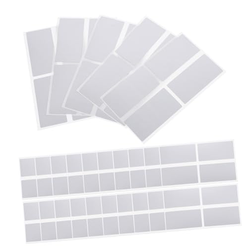 KICHOUSE 50 Stück Selbstklebende Packung Rechteckige Diy Rubbelkarten Scratch Off Aufkleber für Gewinnspiele und Bastelprojekte Silber von KICHOUSE