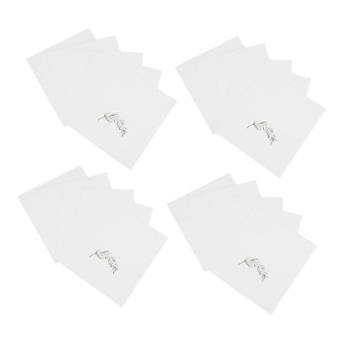 KICHOUSE 50 Stück Watercolor Platzkarten für Tischdekoration Faltbare Sitzkarten mit Eleganten Blattmotiven Blanko zum Beschriften Geeignet für Hochzeitsfeiern Bankette und Dinnerpartys von KICHOUSE