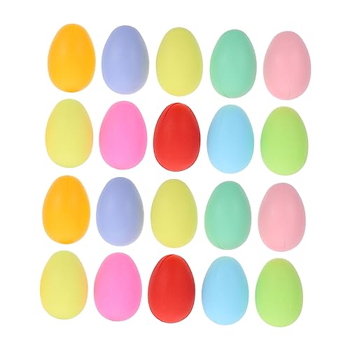 KICHOUSE 50 Stück nachgeahmte Eier Plastikspiele Osterparty Minikorb Spielzeug Modelle osterei selber machen eier selber färben Füllung schmücken Eierschale Anhänger Kind von KICHOUSE