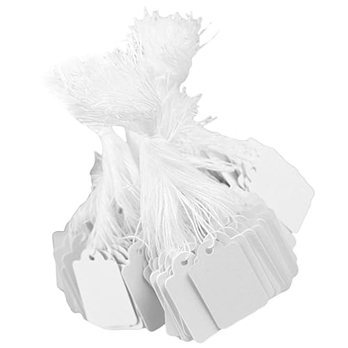 KICHOUSE 500 Blatt Preisschild Tag Etikett für Schmuck Stichworte leer Schmucketikett mit Preisetikett Tag Markierungsetikett Preisschilder für Einkaufszentrum Papier Weiß KICHOUSE 500 Blatt Preisschild Tag Etikett für Schmuck Stichworte leer Schmucketikett mit Preisetikett Tag Markierungsetikett Preisschilder für Einkaufszentrum Papier Weiß von KICHOUSE