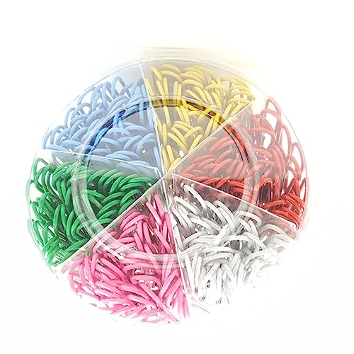 KICHOUSE 500 Stück Bunte Metall Büroklammern mit Kunststoffbeschichtung und Fächer Box Zusammenhalten von Dokumenten für Zuhause Büro und Schule KICHOUSE 500 Stück Bunte Metall Büroklammern mit Kunststoffbeschichtung und Fächer Box Zusammenhalten von Dokumenten für Zuhause Büro und Schule von KICHOUSE