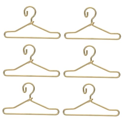 KICHOUSE 50Stücke Mini Puppen Kleiderbügel Metall Kleiderbügel für Puppen Kleidung für Puppenschränke und Puppenzubehör Langlebig und Platzsparend von KICHOUSE