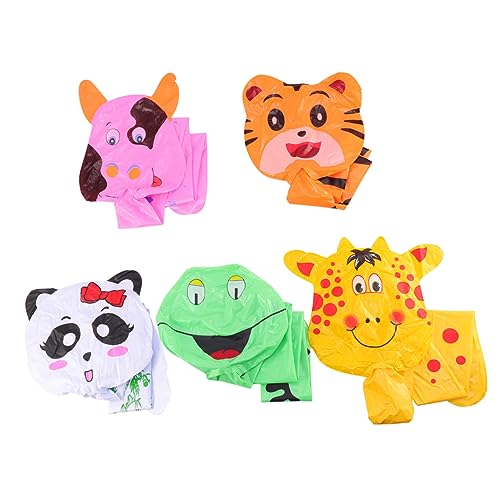 KICHOUSE 5Stücke Teiliges Aufblasbares Tier für PVC Tier Long Stick mit Kuh Tiger Panda Hirsch Design Partys und Festliche Dekoration von KICHOUSE