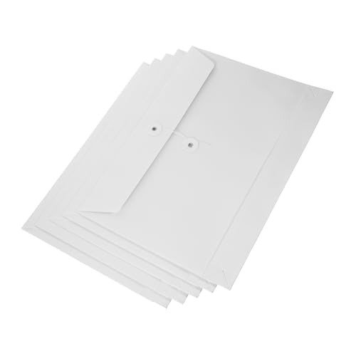 KICHOUSE 5st Tüte Aus Kraftpapier Aktenordner Aus Papier A4-aktentaschen Dokumentenorganisator Flach Ordnerumschläge Dokumentenumschlag Papierordner A4-ordner Weiß Tragbar Büro Kassenbon KICHOUSE 5st Tüte Aus Kraftpapier Aktenordner Aus Papier A4-aktentaschen Dokumentenorganisator Flach Ordnerumschläge Dokumentenumschlag Papierordner A4-ordner Weiß Tragbar Büro Kassenbon von KICHOUSE