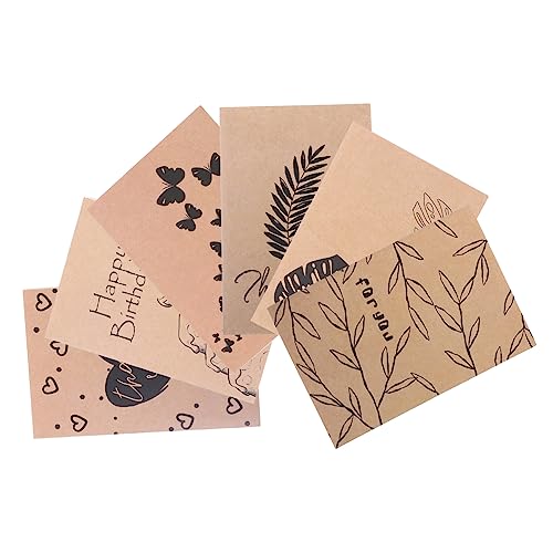 KICHOUSE 6 Sätze danke geschenkkarte danke karten briefumschläge geldumschläge Partyzubehör weihnachtspostkarten Umschlagkarten klappkarten Kraft-Grußkarten danke notizen Papier Light Brown KICHOUSE 6 Sätze danke geschenkkarte danke karten briefumschläge geldumschläge Partyzubehör weihnachtspostkarten Umschlagkarten klappkarten Kraft-Grußkarten danke notizen Papier Light Brown von KICHOUSE