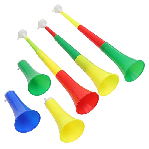 KICHOUSE 6 Stück Ballspielhupe Sporthupe Pfeifen Lufthupe Für Hunde Goldene Hupen Hörner Bullhorn Fahrradhupe Fußball Partygeschenke Trompetenrequisiten Partyhupe Stadionhupe von KICHOUSE