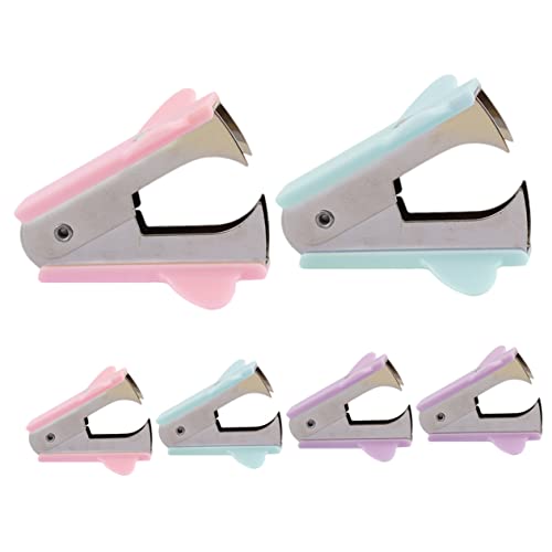 KICHOUSE 6 Stück Mini Nagelentferner Hand Heftklammerzieher Klammerentferner Büroentferner Klammerhefter Abzieher Klammerextraktor Nägel Kleiner Hefterentferner Nützlicher von KICHOUSE