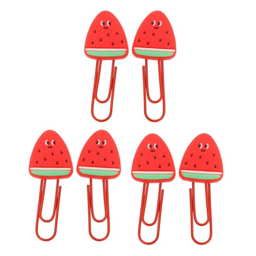 KICHOUSE 6 Stück Obst -lesezeichen -clip Sortiert Papierklammern Geformt Miniclips Büroklammern Süß Pastell Beschichtet Schreibtisch Blau Farbe Kreative Clips Weiches Gummi Rot KICHOUSE 6 Stück Obst -lesezeichen -clip Sortiert Papierklammern Geformt Miniclips Büroklammern Süß Pastell Beschichtet Schreibtisch Blau Farbe Kreative Clips Weiches Gummi Rot von KICHOUSE