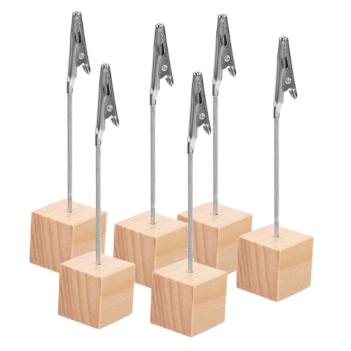 KICHOUSE 6 Stück Rechnungsordner Fotoordner DIY-Clips Anzeige Whiteboard-Magnete Rahmenhalter Notebook-Ständer rechnungswesen buchhaltung Klemmen für Bürokarten Kleine Notizklammern Holz KICHOUSE 6 Stück Rechnungsordner Fotoordner DIY-Clips Anzeige Whiteboard-Magnete Rahmenhalter Notebook-Ständer rechnungswesen buchhaltung Klemmen für Bürokarten Kleine Notizklammern Holz von KICHOUSE