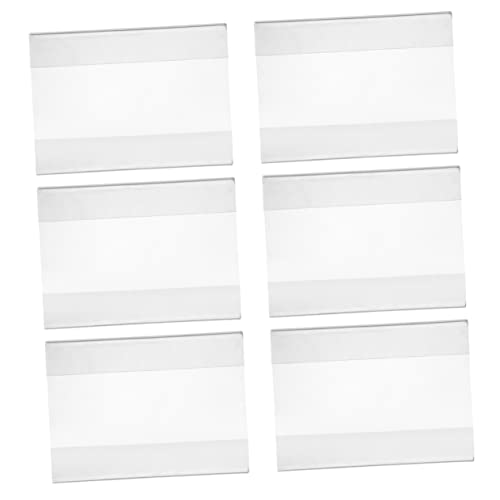 KICHOUSE 6 Stück Schild aus Acryl für Stand Aufkleberanzeige Inhaber Etikett Desktop-Menü-Aufbewahrungsregal Preishalter Vielseitiger Acrylständer Schilderhalter aus Acryl KICHOUSE 6 Stück Schild aus Acryl für Stand Aufkleberanzeige Inhaber Etikett Desktop-Menü-Aufbewahrungsregal Preishalter Vielseitiger Acrylständer Schilderhalter aus Acryl von KICHOUSE