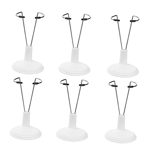 KICHOUSE 6 Stück Stützrahmen Für Puppen Kleiner Puppenständer Mädchen Figur Steht Kreative Puppe Stützständer Für Puppen Halter Puppenständer Verstellbar Puppenaufbewahrungsständer Weiß von KICHOUSE