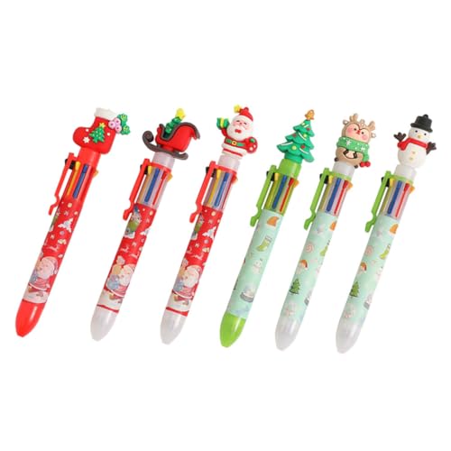KICHOUSE 6 Stück Weihnachtsfeier Kugelschreiber Weihnachtsstift Schule Schüler Ausgefallene Cartoon Stifte Weihnachtsneuheit Weihnachtsstifte Niedliche Dekorative Stifte Für KICHOUSE 6 Stück Weihnachtsfeier Kugelschreiber Weihnachtsstift Schule Schüler Ausgefallene Cartoon Stifte Weihnachtsneuheit Weihnachtsstifte Niedliche Dekorative Stifte Für von KICHOUSE