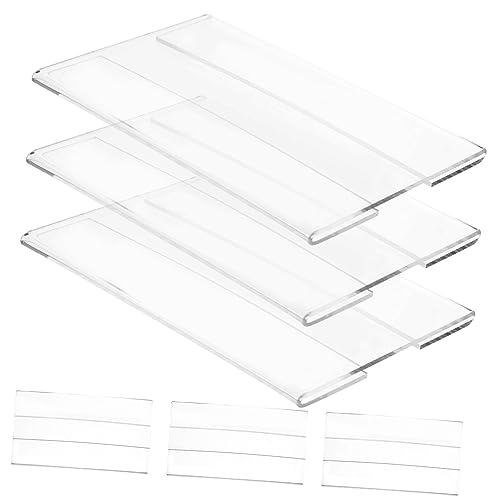 KICHOUSE 6 Stück für Zeichen Name Schilder für Einzelhandelsgeschäfte selbst Etikettenhalter Preisschildhalter acrylständer Preisschildständer verschleißfester Schilderständer Transparent KICHOUSE 6 Stück für Zeichen Name Schilder für Einzelhandelsgeschäfte selbst Etikettenhalter Preisschildhalter acrylständer Preisschildständer verschleißfester Schilderständer Transparent von KICHOUSE