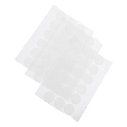 KICHOUSE 60 Stück Doppelseitiges Klebeband Doppelseitiges Klebepad Doppelklebeband Runden Punkt Etikett Doppelseitiges Befestigungsband Aufkleber Beidseitig Hochviskoser Kleber Transparent von KICHOUSE