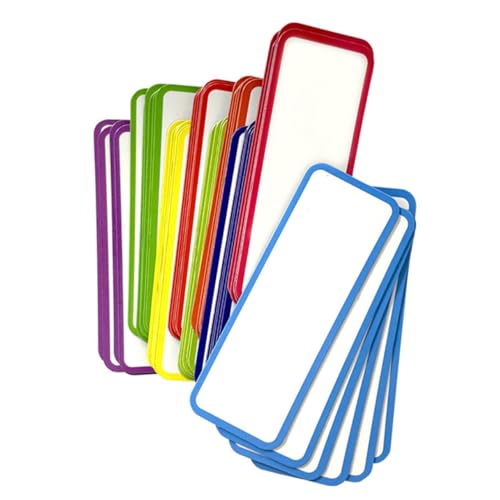 KICHOUSE 60 Stück Magnetische Namensschilder Abwischbare Flexible für Whiteboards Kühlschränke und Notizen Praktische Aufkleber für Büro und Schule von KICHOUSE