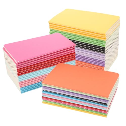 KICHOUSE 60 Stück Teiliges Mini Notizblock mit Glatten Blankoseiten Farbigem Umschlag Leicht Tragbar für Schule Büro Reisen Handliches Pocket Memo Notepad für To Do Listen und Skizzen KICHOUSE 60 Stück Teiliges Mini Notizblock mit Glatten Blankoseiten Farbigem Umschlag Leicht Tragbar für Schule Büro Reisen Handliches Pocket Memo Notepad für To Do Listen und Skizzen von KICHOUSE